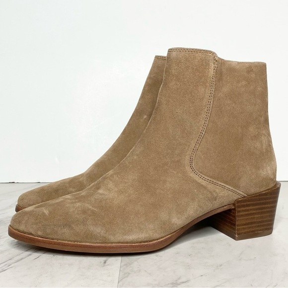 Rag & Bone Rover Zip Tan Suede Bootie 39.5 - Picture 1 of 16
